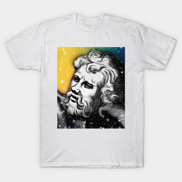 Epictetus Portrait | Epictetus Artwork T-Shirt by JustLit